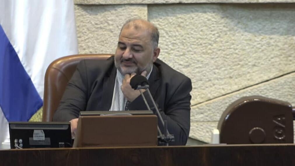 מנסור עבאס. ''אני מחבב את האנשים האלה'' (צילום: ערוץ כנסת) מליאת הכנסת