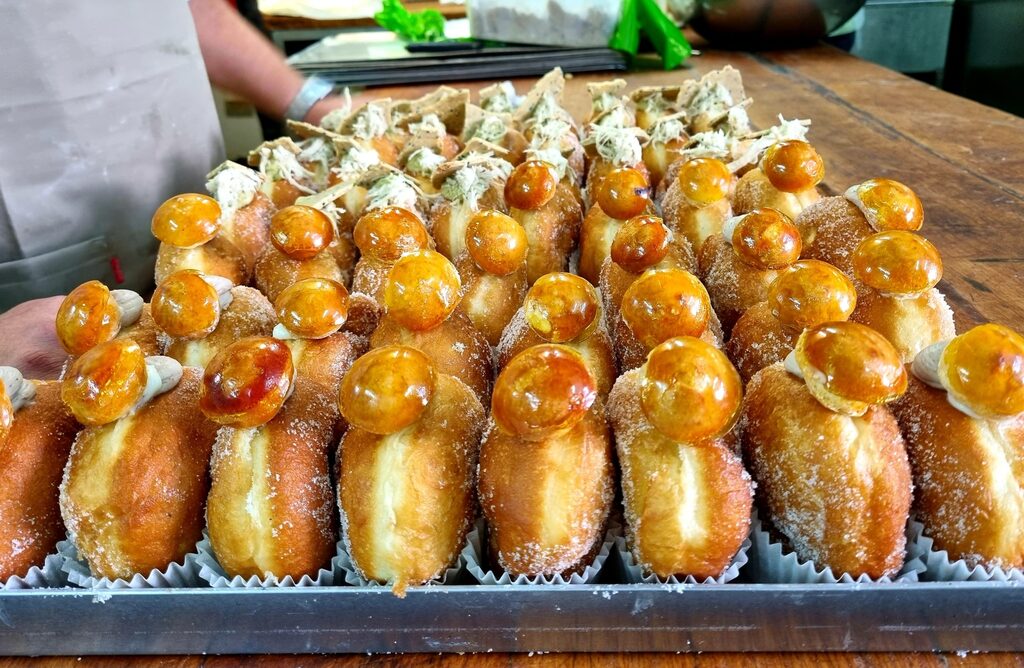 Two of the popular doughnuts created especially for Hanukkah this year