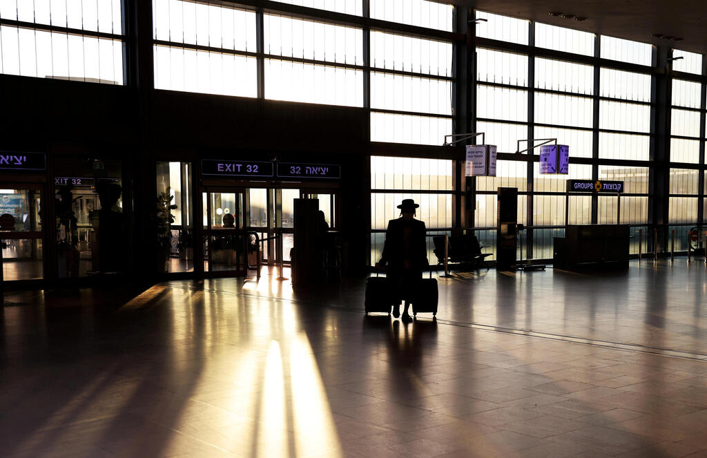 The arrivals hall at the Ben Gurion International airport this week 