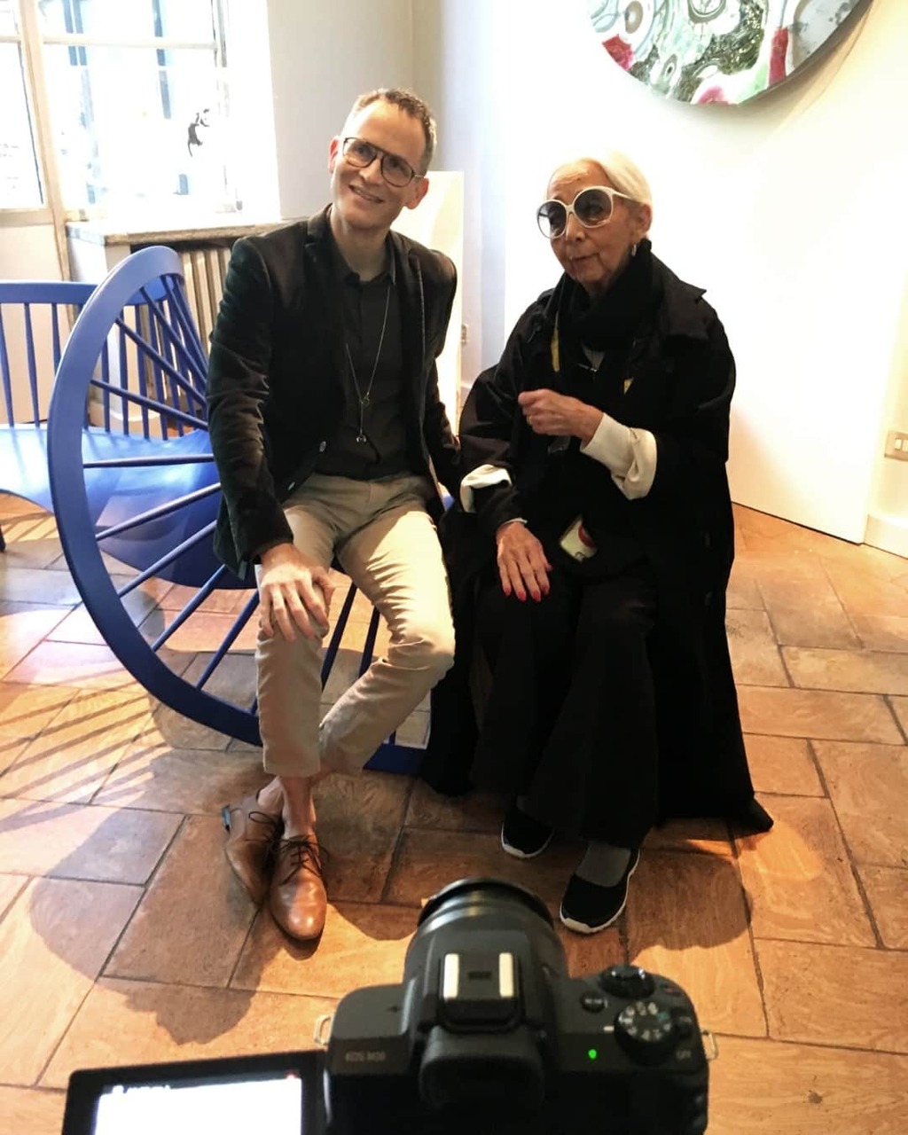 עם רוזנה אורלנדי בשבוע העיצוב של מילאנו 2019