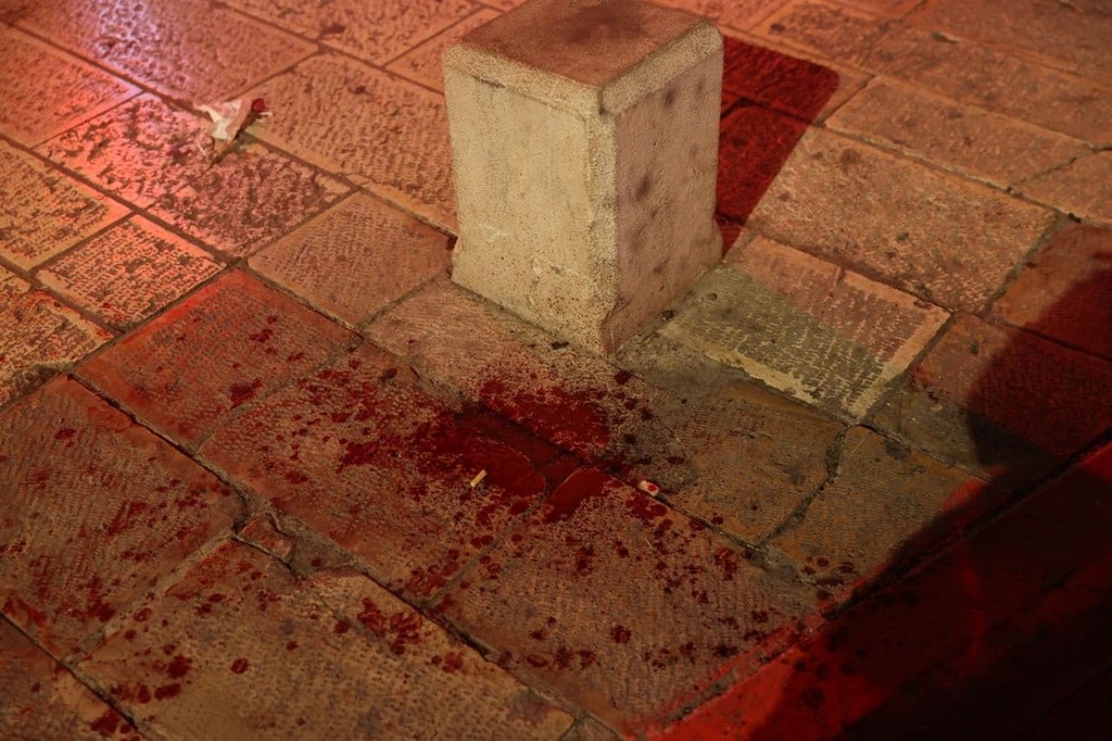 זירת האירוע (צילום: אלכס קולומויסקי) זירת האירוע
