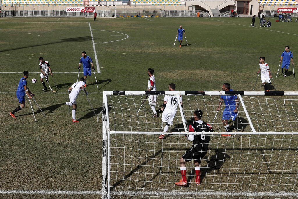Palestinian amputees socccer match