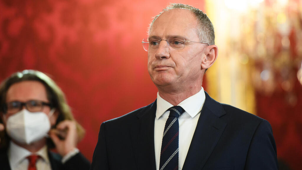 New Austrian Interior Minister Gerhard Karner during his swearing-in ceremony at the Presidential Office in Vienna, Austria, December 6, 2021