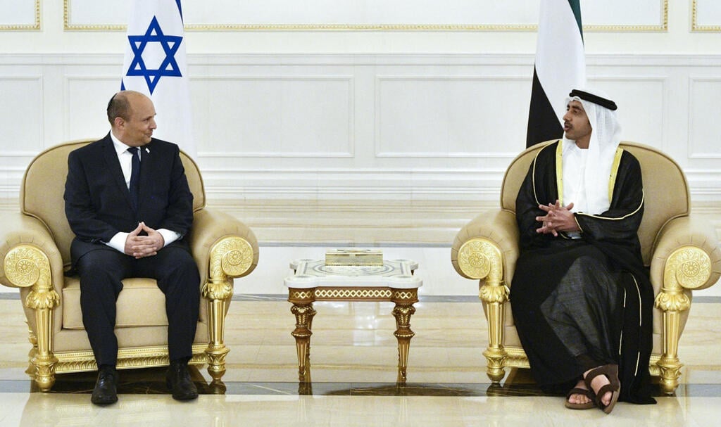 נפתלי בנט ועבדאללה בן זאיד אאל נהיאן