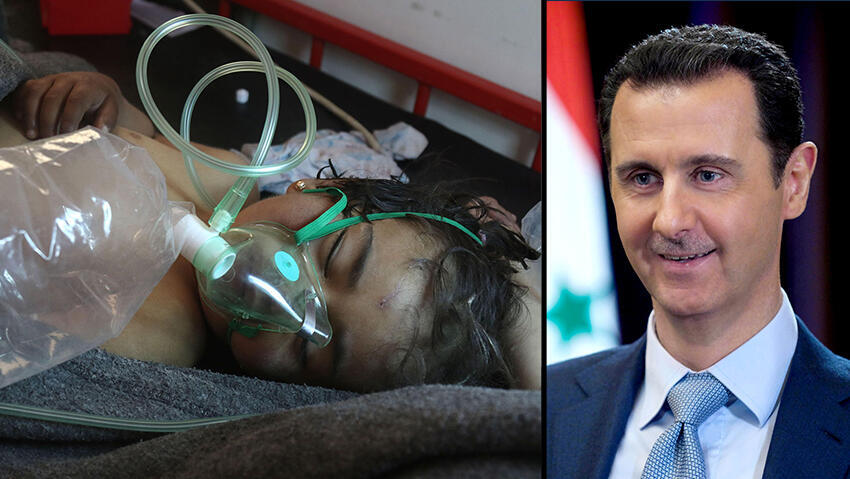 "הקצב מדמשק", וילד שנפגע במתקפה כימית שלו. אסד הבטיח, העולם הכריז, אבל בפועל הייצור המשיך    