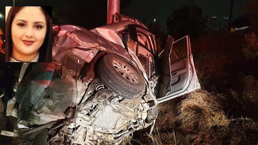 קארלה שאער (צילום: כב"ה צפון) רכב התנגש בעמוד בין מגדל העמק ליפיע, קארלה שאער הרוגה