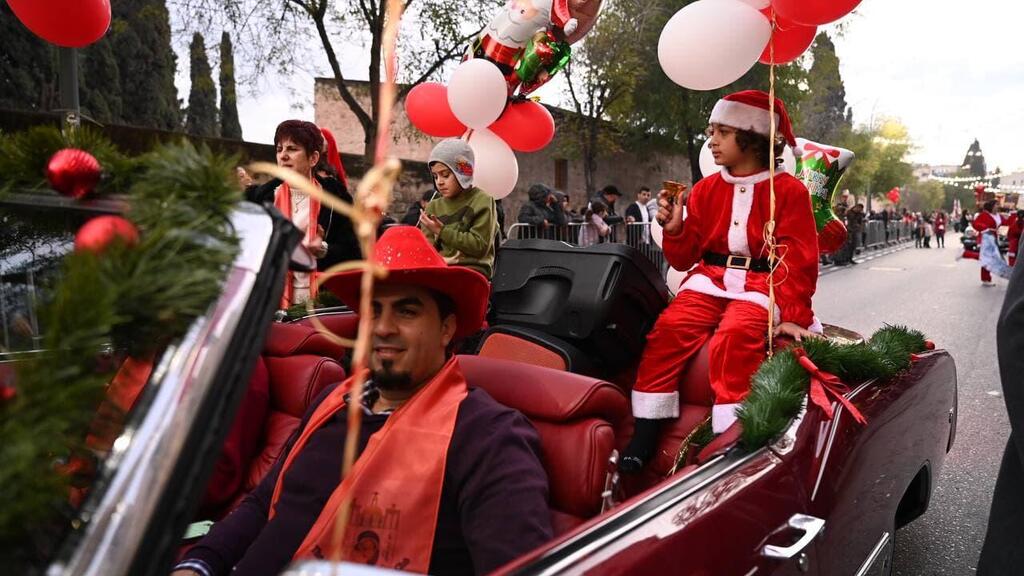 Christmas celebrations in Nazareth (Photo: Nadav Abas) חגיגות חג המולד כריסמס נצרת