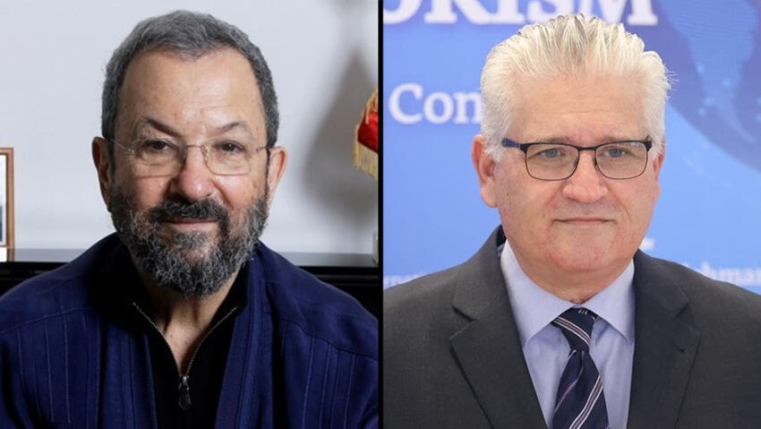 השר אלי אבידר ורה"מ לשעבר אהוד ברק (צילום: מוטי קמחי, עמית שעל) אלי אבידר ואהוד ברק