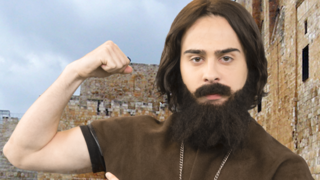 הוצג כדמות עצבנית עם נטיות עברייניות. אבשלום, גרסת הסטוריז של התנ"ך