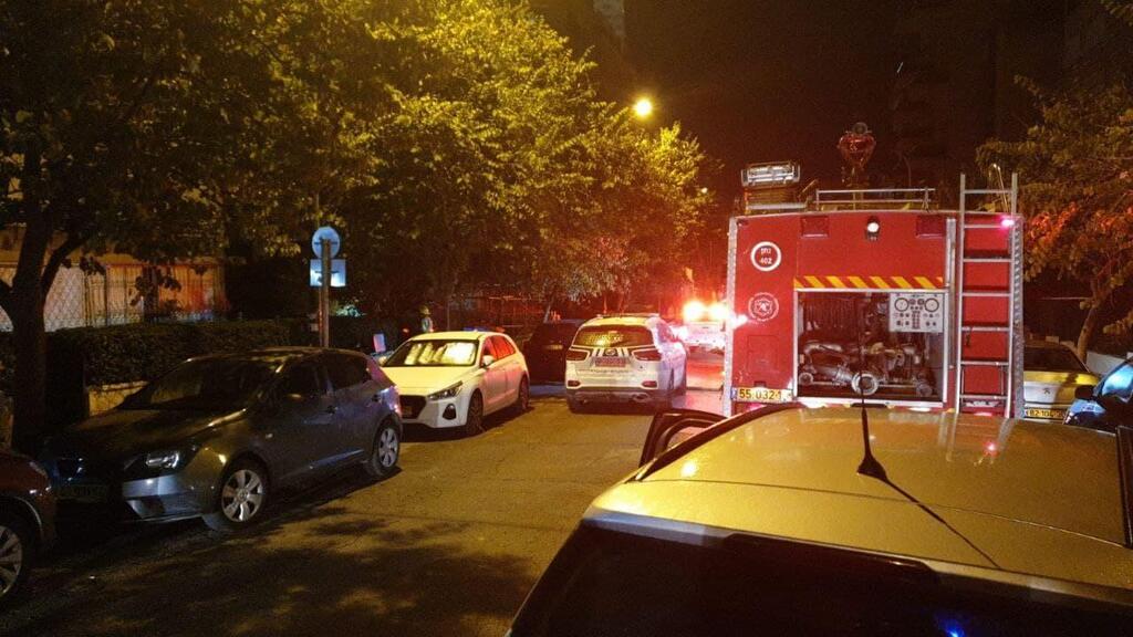 זירת השריפה בנתניה זירת השריפה בנתניה