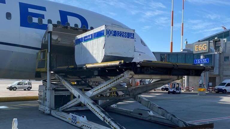 The first shipment of Merck's anti-COVID pills lands at Ben-Gurion International Airport on Sunday (Photo: Amit Camile) The first shipment of Merck's anti-COVID pills lands at Ben-Gurion International Airport on Sunday