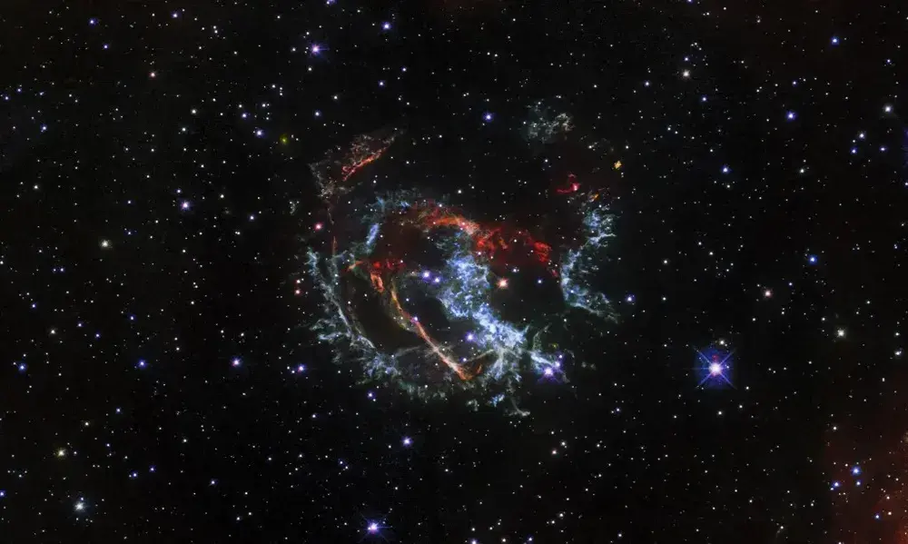 A Hubble image of a supernova remnant — known as 1E 0102.2-7219 (Photo: AFP) A Hubble image of an expanding, gaseous corpse — a supernova remnant — known as 1E 0102.2-7219