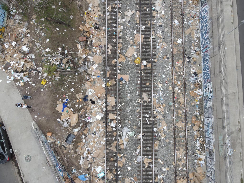 צילום: EPA שוד רכבות אמזון לוס אנג'לס