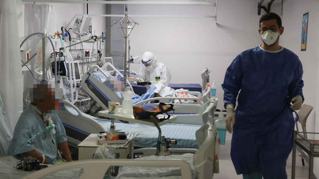 COVID-19 ward at Rabin Medical Center (Photo: Yariv Katz) מחלקת הקורונה בבית החולים בילינסון בפתח תקווה