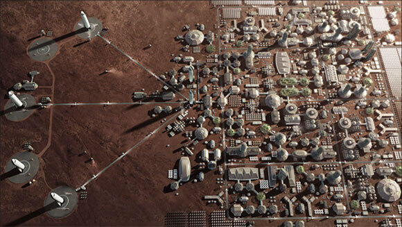 תוכנית גיבוי לציוויליזציה שלנו. החזון של SpaceX לעיר מתפתחת על מאדים