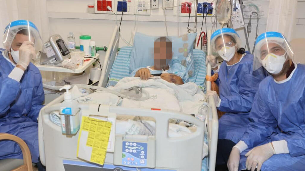 מחלקת קורונה בבית החולים בילינסון (צילום : יריב כץ) מחלקת קורונה בבית חולים בלינסון