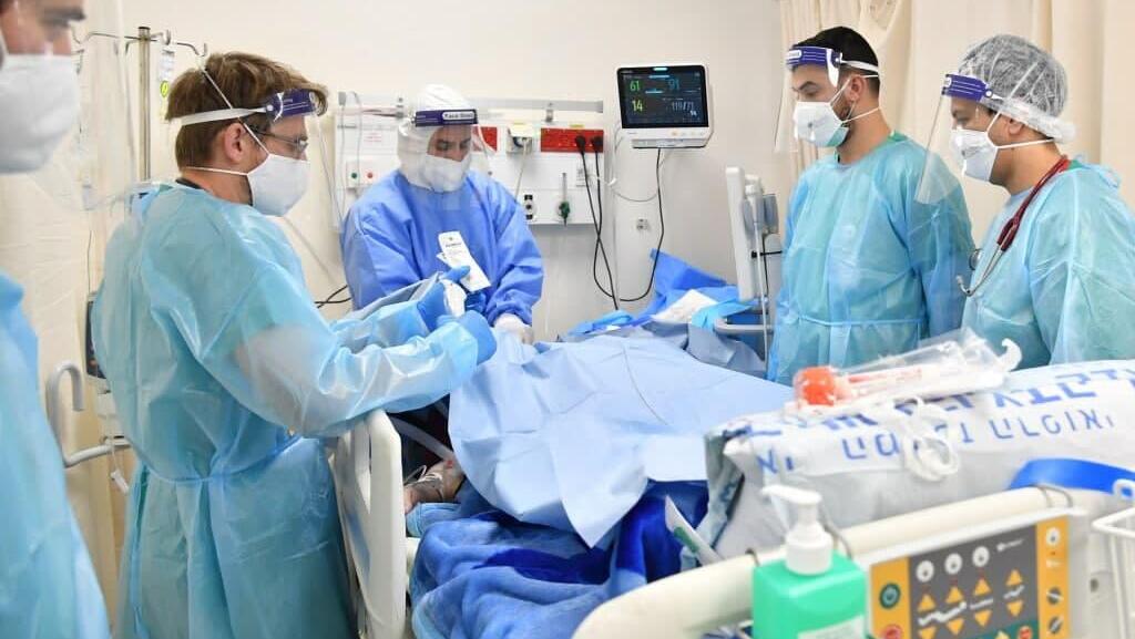COVID ward at Shaare Zedek Medical Center (Photo: Yoav Dudkevitch) בית חולים שערי צדק
