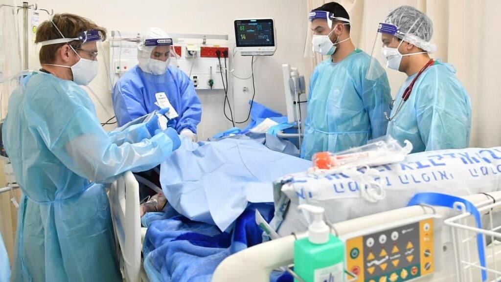 COVID ward at Shaare Zedek Medical Center (Photo: Yoav Dudkevitch) בית חולים שערי צדק