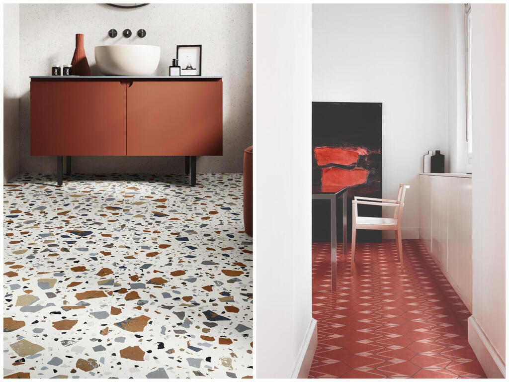 ניחוח של פעם: רצפות רטרו חוזרות הביתה (צילום: bisazza עבור HeziBank, אסף לוי עבור אלוני) ניחוח של פעם