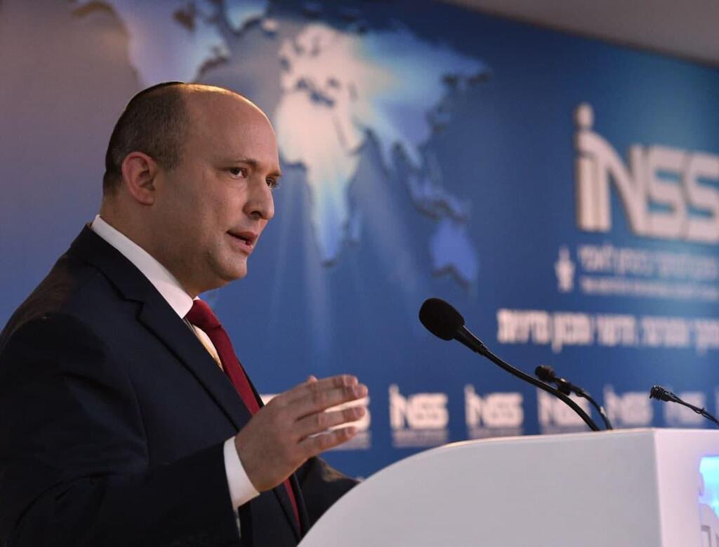 "העולם הוא מקום בטוח יותר עכשיו". בנט (צילום: חיים צח, לע"מ) נפתלי בנט בכנס השנתי של INSS