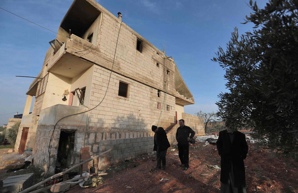 צילום: AFP נזקי תקיפת כוחות מיוחדים אמריקאים סוריה