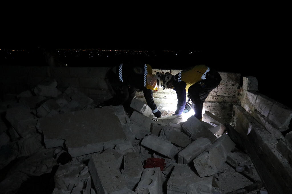 צילום: Mohamed Al-Daher/via REUTERS סוריה מבצע כוחות מיוחדים אמריקאים הריסות