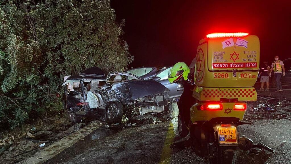 צילום: תיעוד מבצעי מד"א זירת התאונה