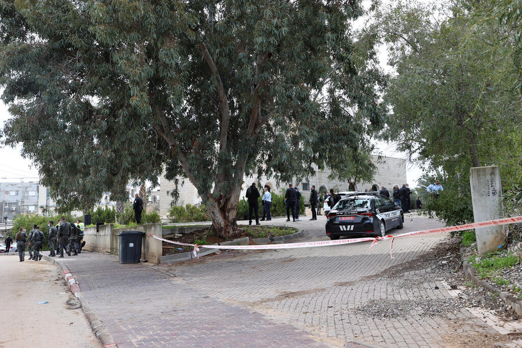 זירת הרצח של זיד ג'רושי (צילום: יריב כץ) זירת הרצח של זיד ג'רושי
