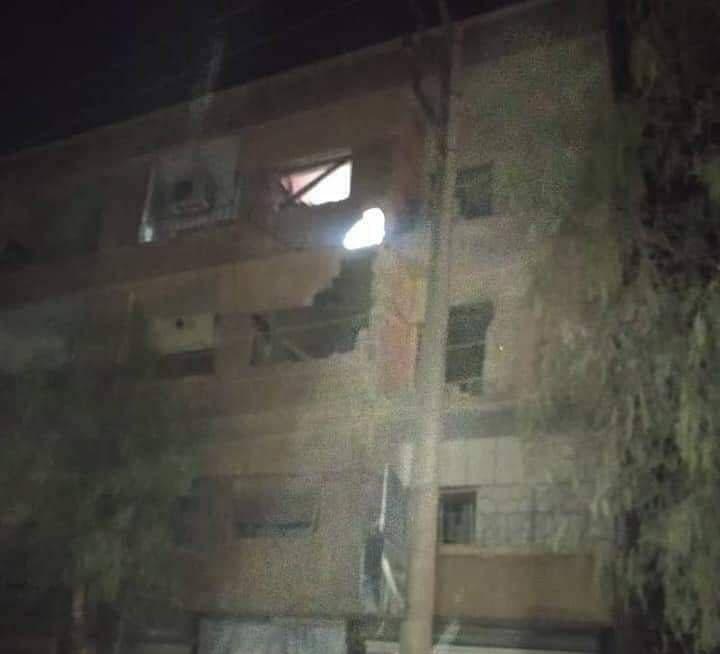 נזקי תקיפה בקודסיא בסוריה