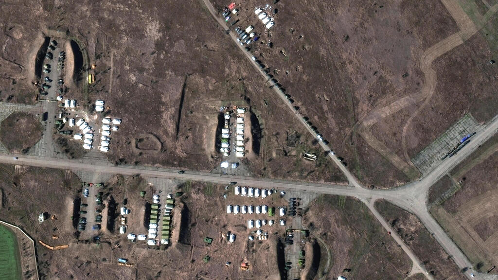 Russian forces near the Russia-Ukraine border (Photo: Reuters) פריסת כוחות צבא רוסיה סמוך לאוקראינה
