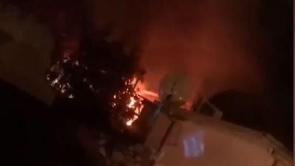 מקום השריפה בשייח ג'ראח