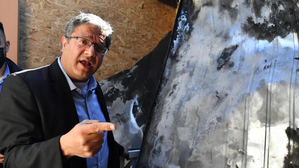 ח"כ בן גביר, הבוקר בשייח ג'ראח. "למנוע את האסון הבא" (צילום: יואב דודקביץ') איתמר בן גביר