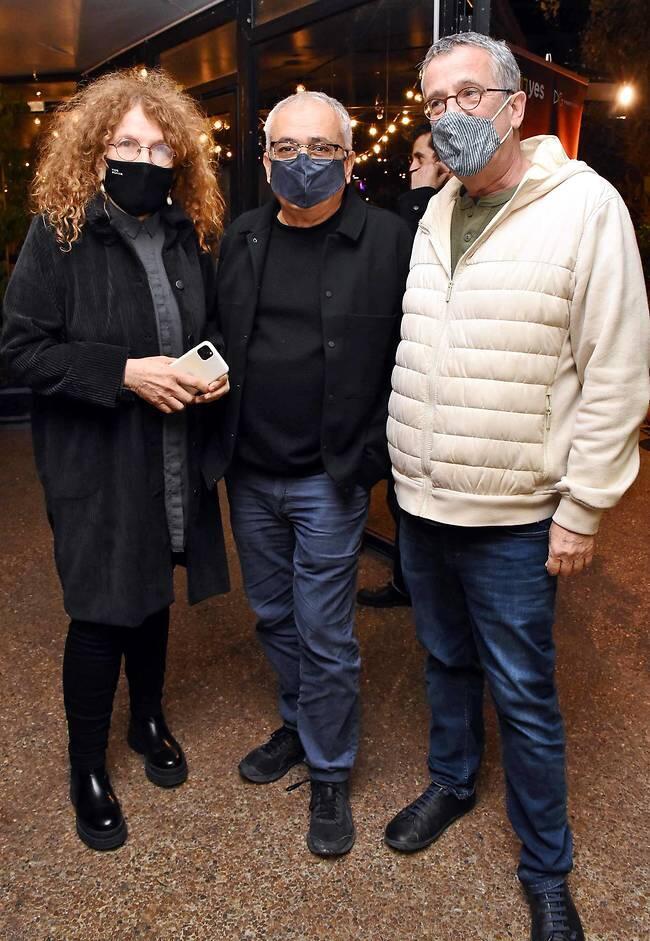 לא אינטימי. רפי רשף ונורית גלרון עם אמנון לוי