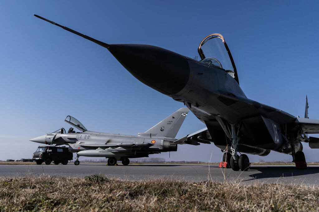 NATO moves aircraft to Bulgaria (Photo: Gettyimages) מטוסים של חיל האוויר הספרדי בבולגיה