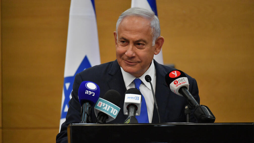 "אם היה בשלטון, לא היה עושה שום דבר שונה". גנץ הודף את טענות נתניהו (צילום: יואב דודקביץ') בנימין נתניהו