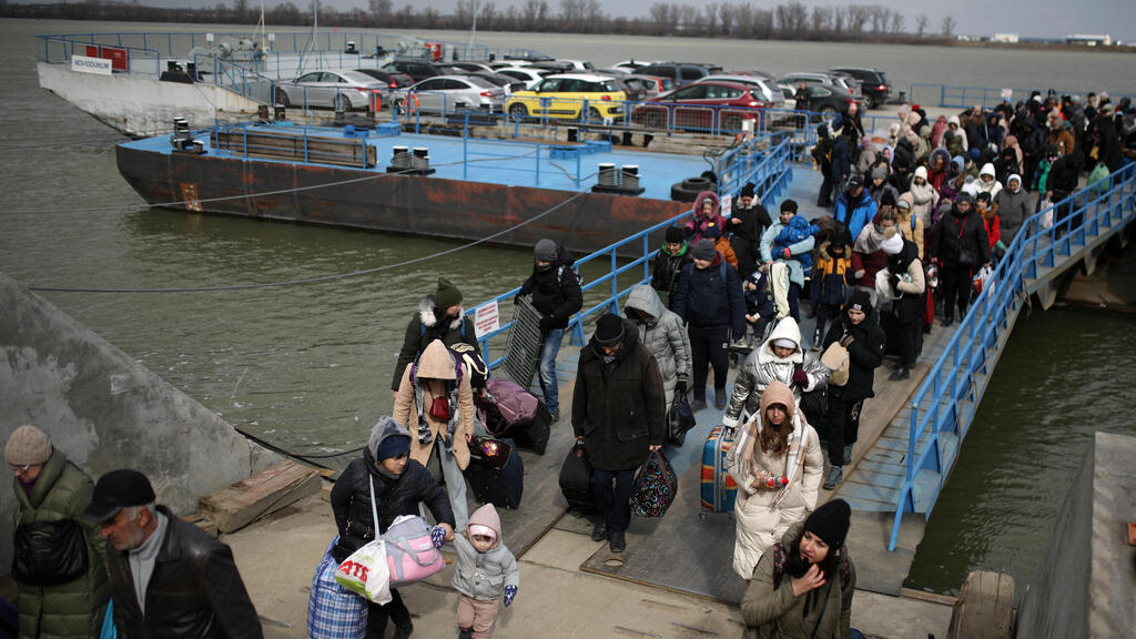 פליטים מאוקראינה שהגיעו לרומניה