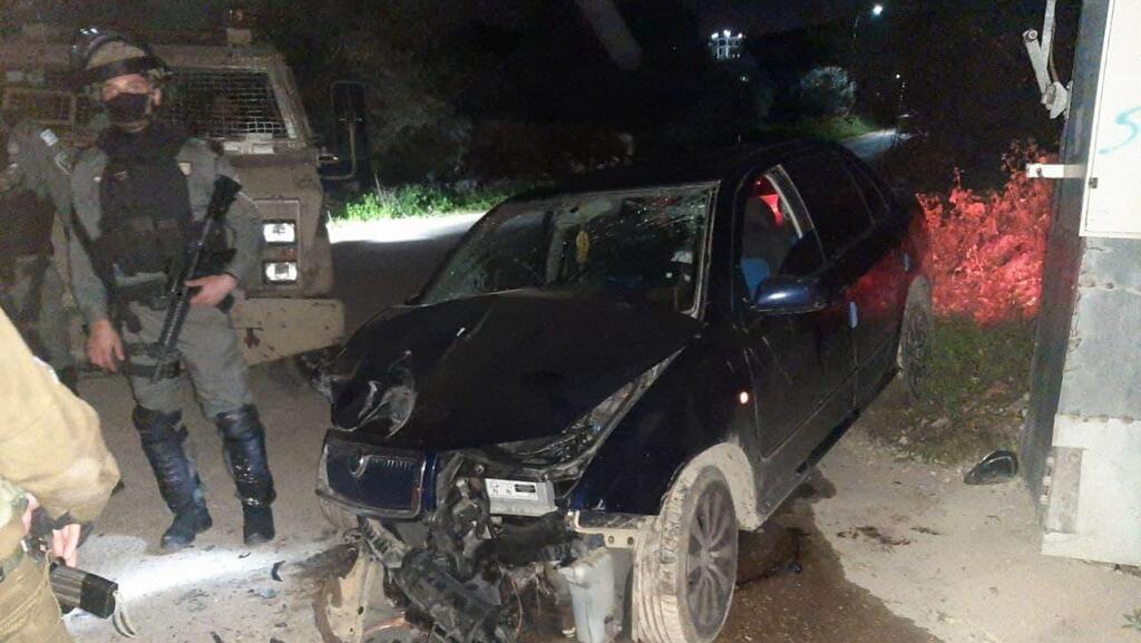 זירת האירוע (צילום: דוברות המשטרה ) זירת האירוע