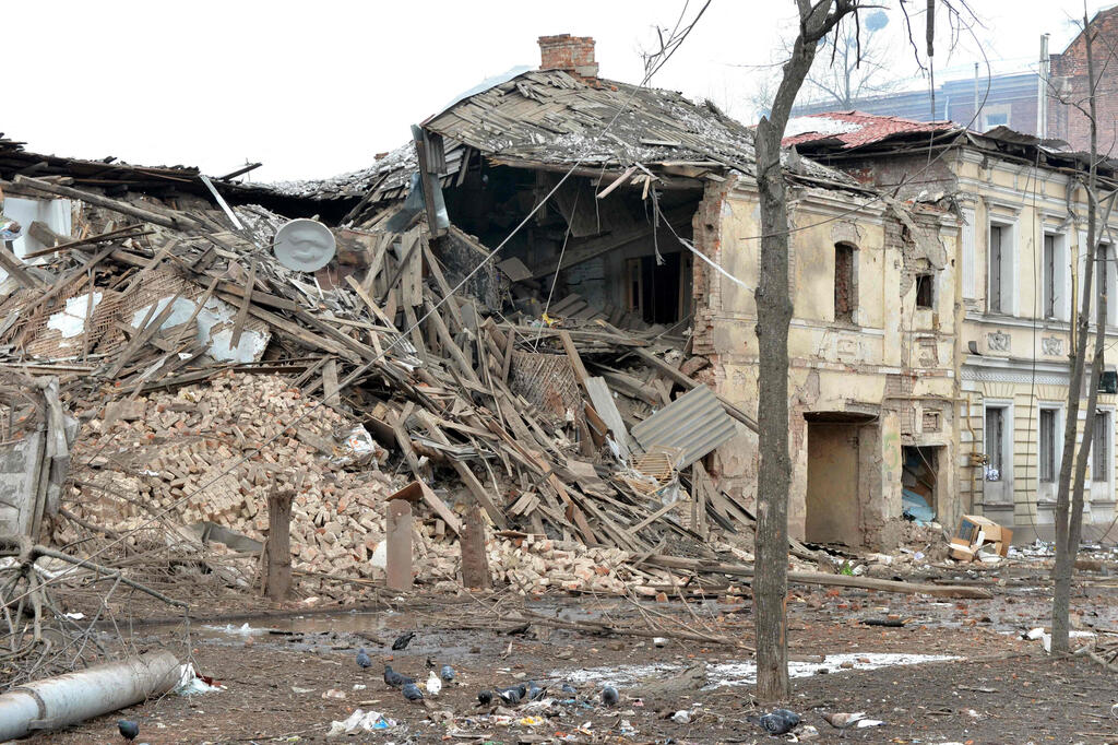 Kharkiv (Photo: AFP) נזקי החלימה בחרקוב