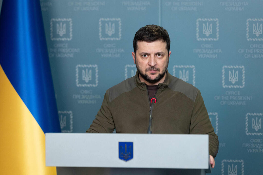 Ukraine President Volodymyr Zelensky (Photo: AFP) נשיא אוקראינה וולודימיר זלנסקי