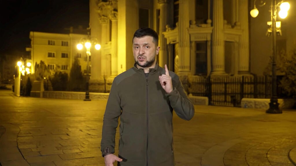 Ukrainian President Volodymyr Zelensky (Photo: AFP/ UKRAINIAN PRESIDENTIAL PRESS SERVICE) נשיא אוקראינה וולודימיר זלנסקי