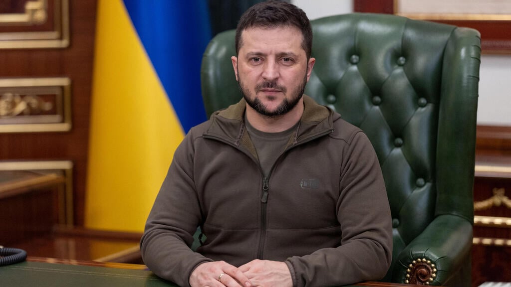Ukrainian President Volodymyr Zelensky (Photo: Reuters) נשיא אוקראינה וולודימיר זלנסקי