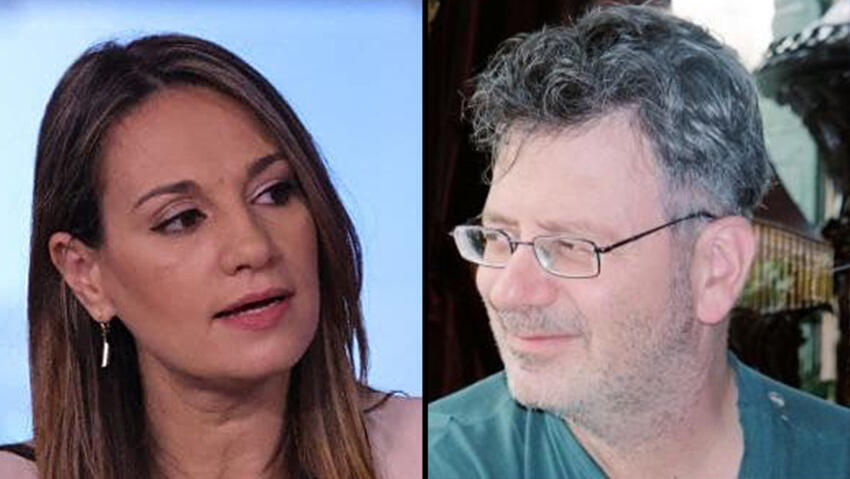 Education Minister Yifat Shasha-Biton and Prof. Oded Goldreich 