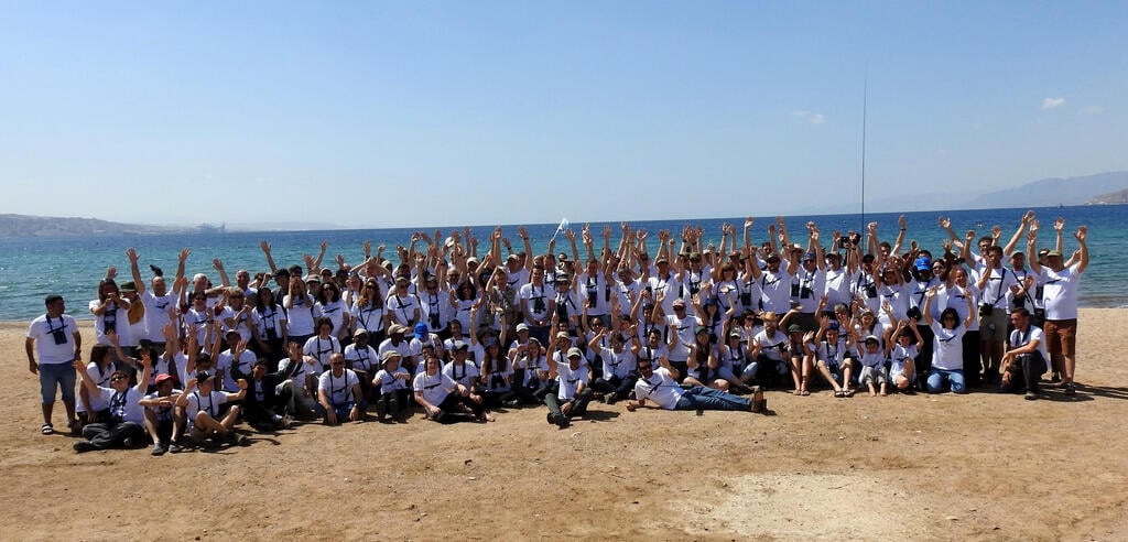 משתתפי אלופי הנדידה בשנים הקודמות (צילום: דב גרניבלט, החברה להגנת הטבע) משתתפי אלופי הנדידה בשנים הקודמות