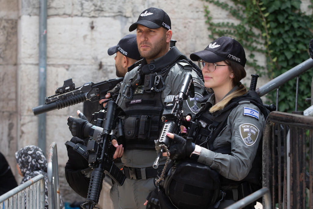 הכוננות בירושלים (צילום: אלכס קולומויסקי) אבטחה בירושלים
