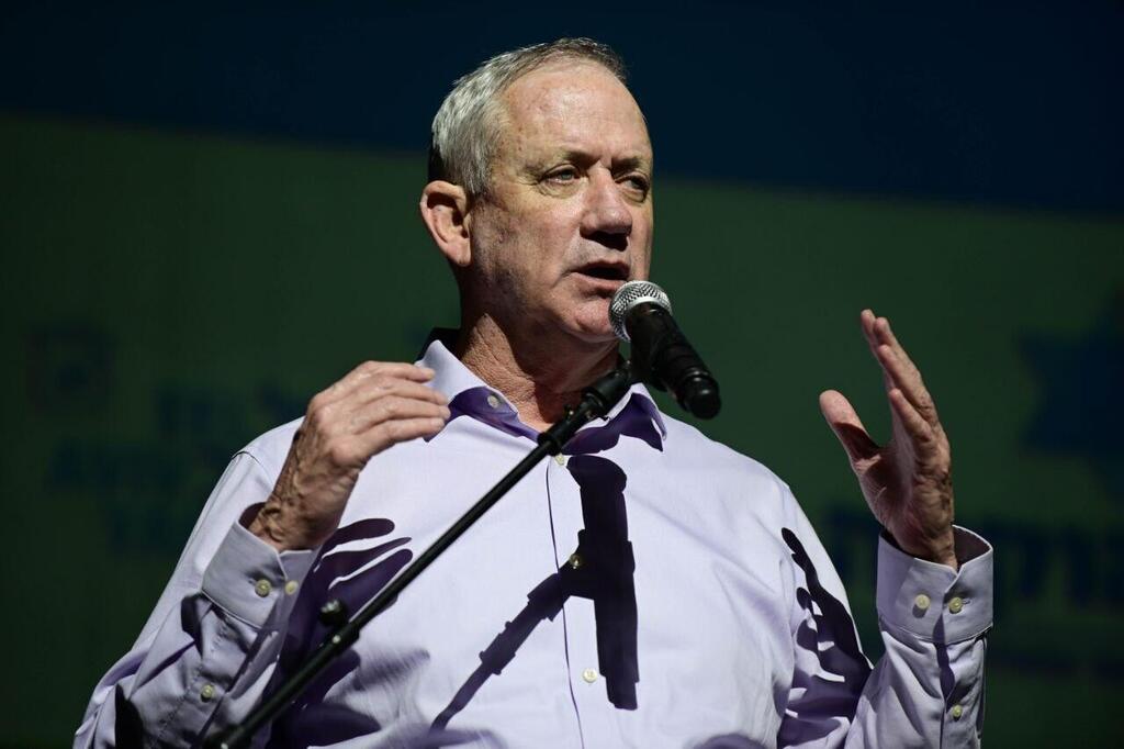 Defense Minister Benny Gantz (Photo: Moti Kimchi) גנץ בנאום באירוע הוקרה לנכי צה"ל