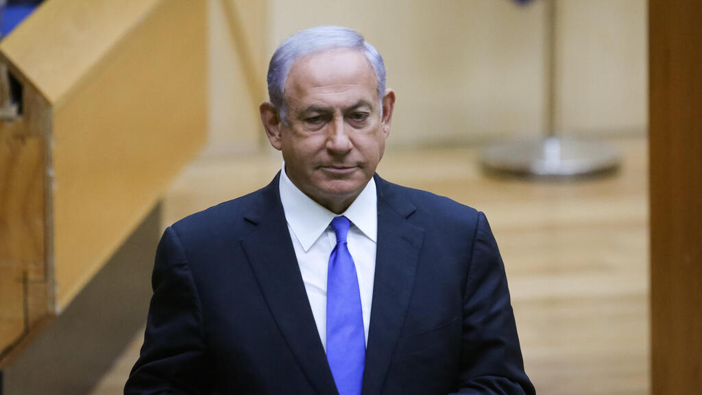 Benjamin Netanyhu (Photo: Alex Kolomoisky) בנימין נתניהו במליאה