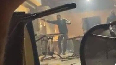 Gunman opens fire in Rahat coffee shop earlier this month תיעוד הירי בתוך בית הקפה ברהט