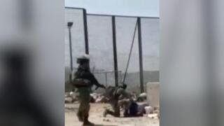 רגעים לאחר נטרול החשודה