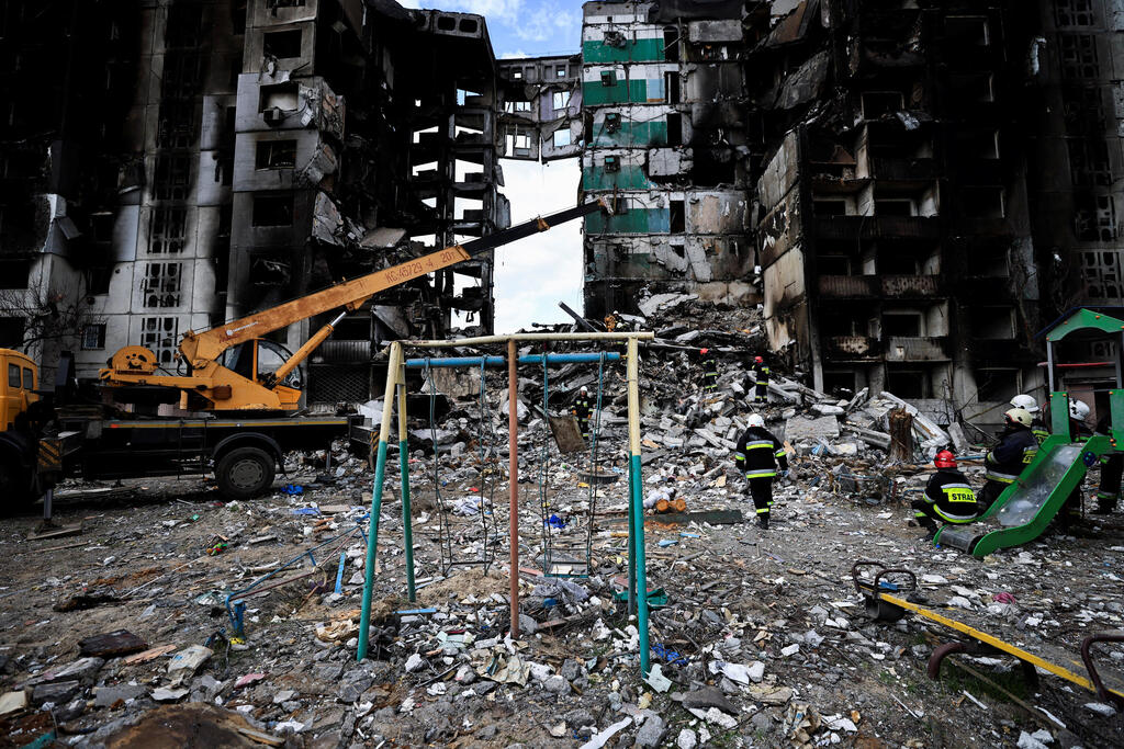 Borodyanka (Photo: Reuters) בניינים הרוסים בבורודיאנקה