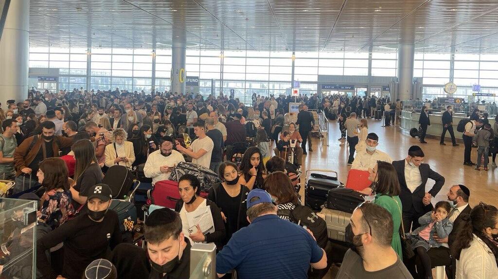 The busiest day in Ben Gurion Airport in over two years (Photo: Roi Rubinstein) כך נראה היום העמוס בנתב"ג זה שנתיים